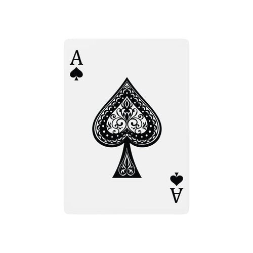 Classic Poker Playing Cards — Decorative Ace of Spades Deck