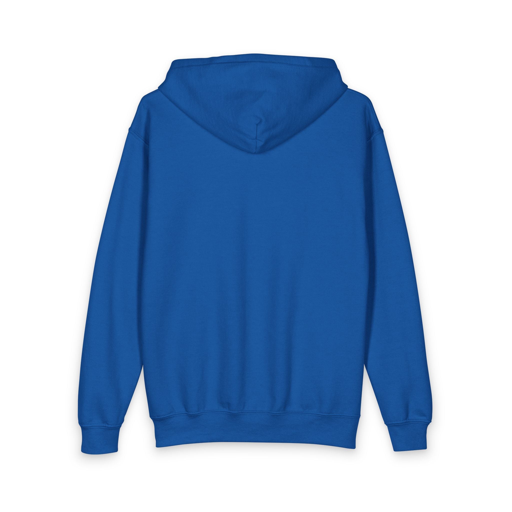 Youth Zip Hoodie with 'Breathe In, Breathe Out' Calm Gradient Pocket Design