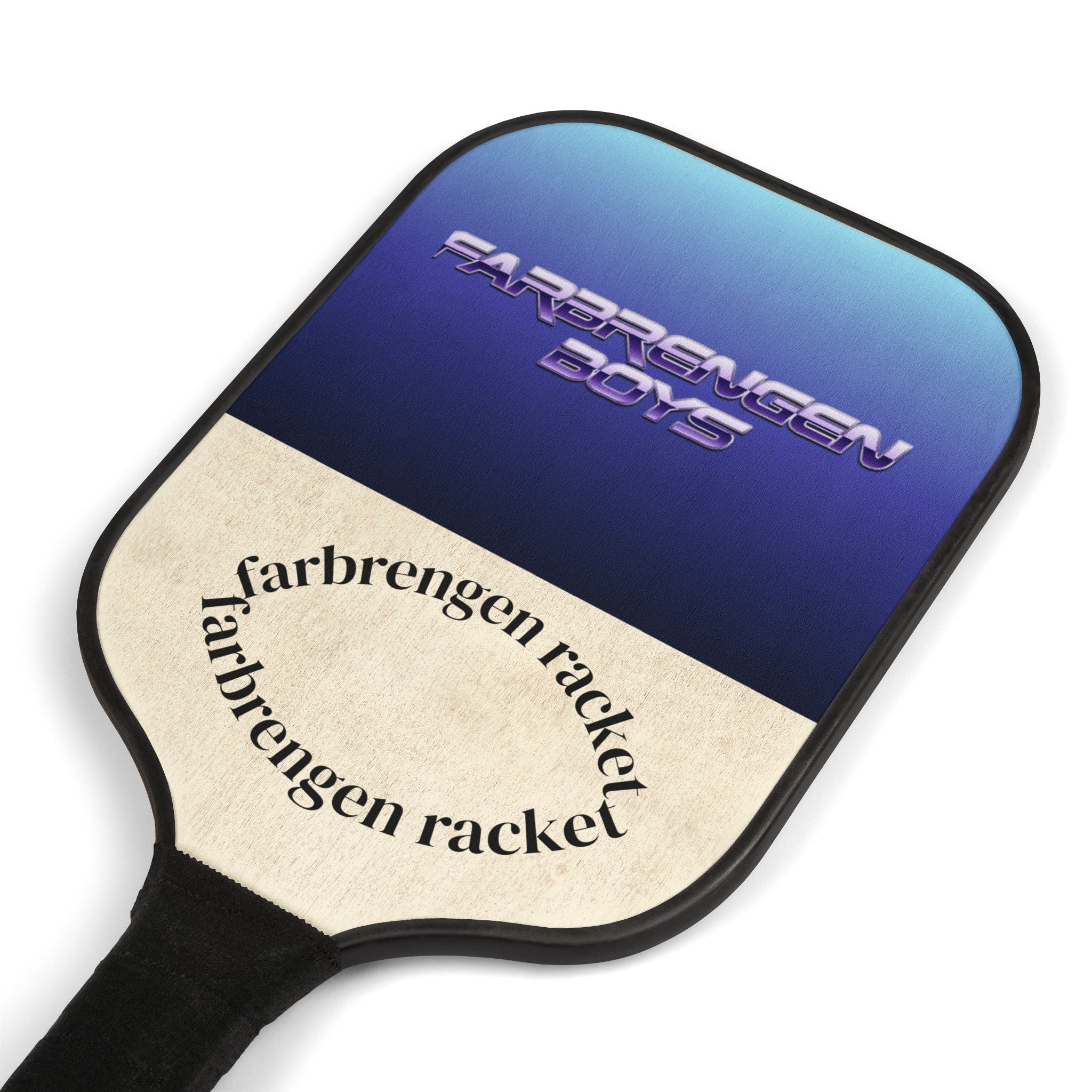 Pickleball Paddles & Balls Set — Retro Gradient 'Carrington Cove' Design