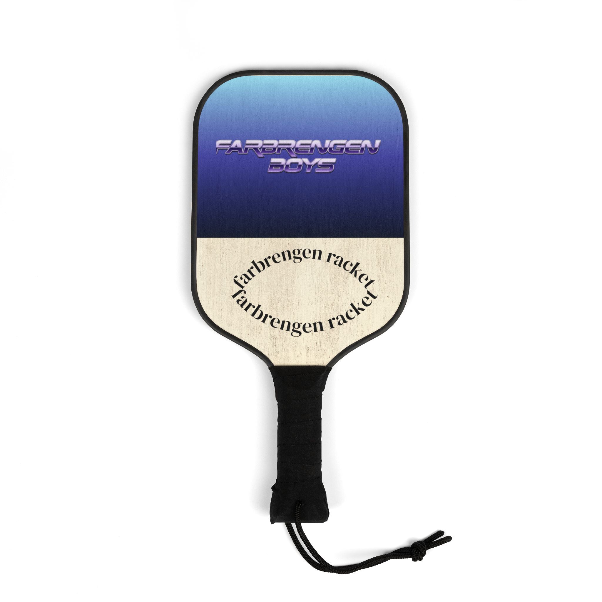 Pickleball Paddles & Balls Set — Retro Gradient 'Carrington Cove' Design